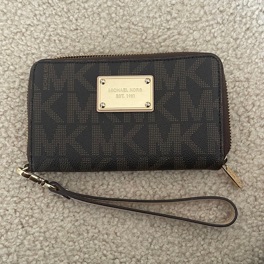 Michael Kors Monogram Wristlet